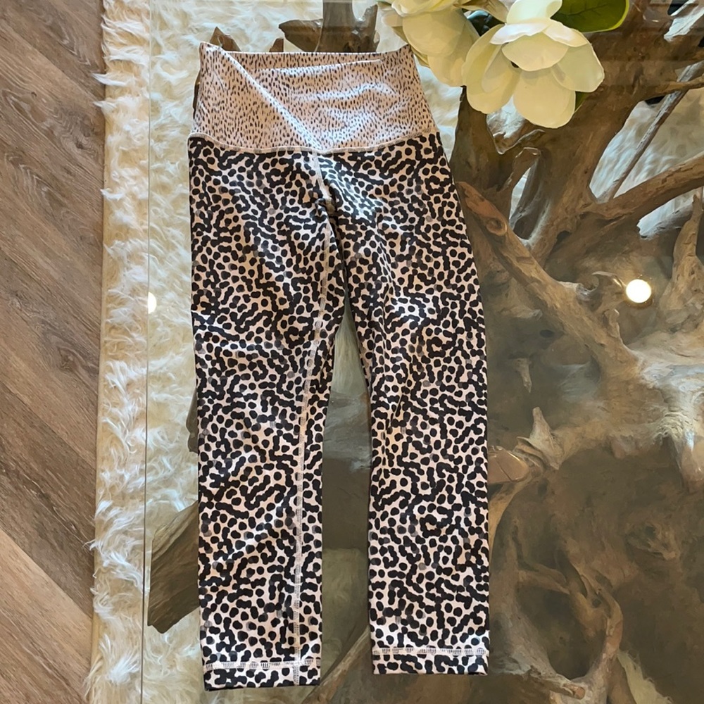 Lululemon pink cheetah leggings